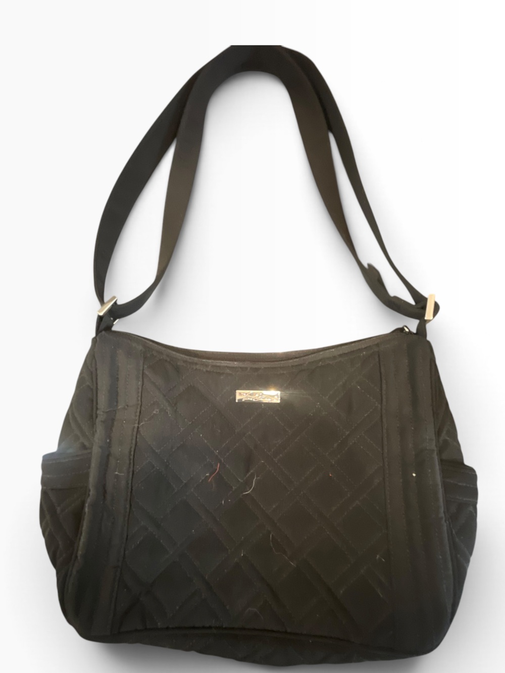 Black Quilted Crossbody Shoulder Bag - Vera Bradley